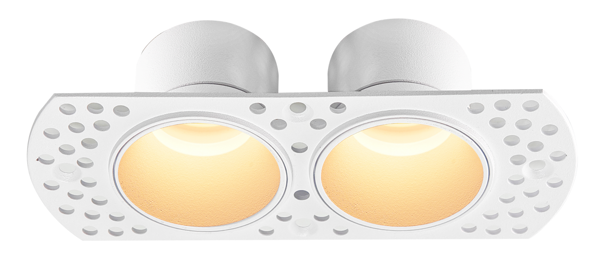 RIM MINI DUO - Double recessed spotlight frame MR11