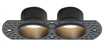 RIM MINI DUO - Double recessed spotlight frame MR11