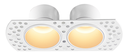RIM MINI DUO - Double recessed spotlight frame MR11