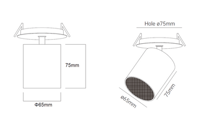 ECHO RECESSED - Recessed Bluetooth speaker 20W
